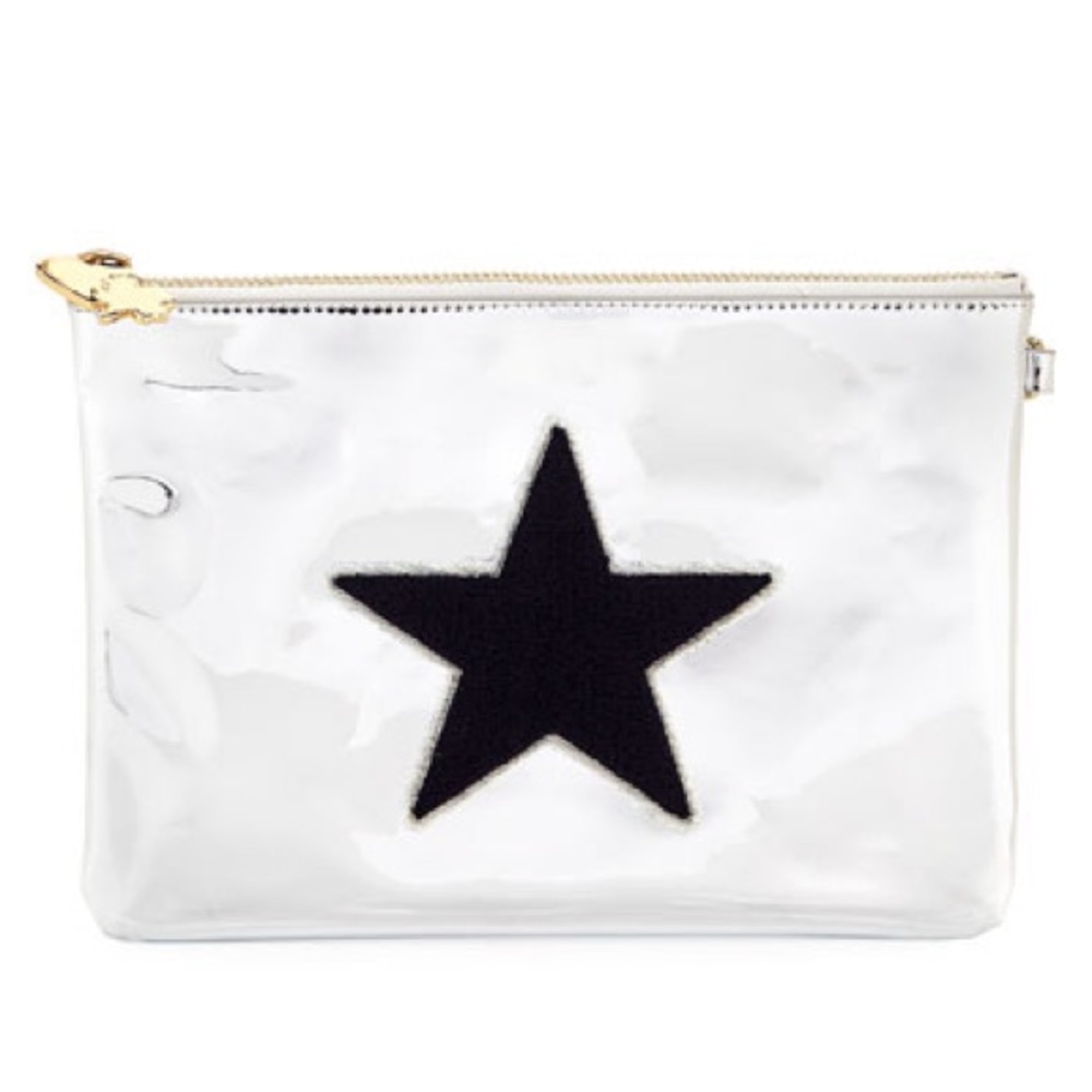 STONEY CLOVER LANE Metallic Star Flat Pouch